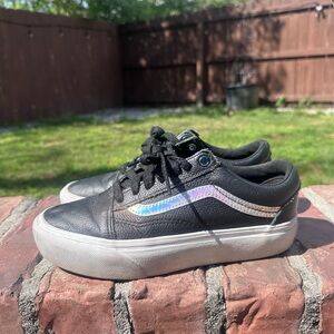 Vans Low-Top Sneakers with Iridescent Stripe